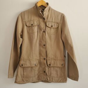 Barbour Women's Lumi Jacket 4 Light Brown Twill Utility Classic